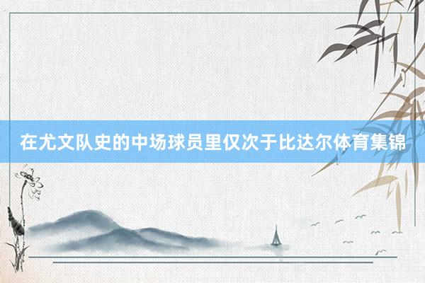 在尤文队史的中场球员里仅次于比达尔体育集锦