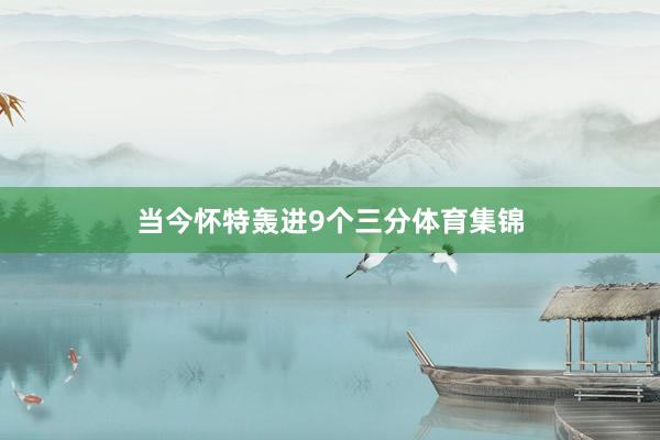 当今怀特轰进9个三分体育集锦