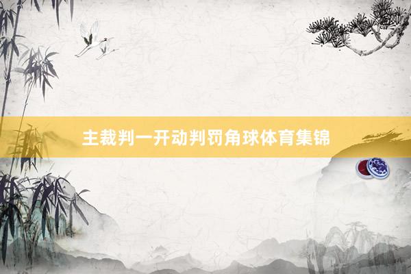 主裁判一开动判罚角球体育集锦