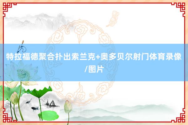 特拉福德聚合扑出索兰克+奥多贝尔射门体育录像/图片