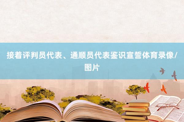 接着评判员代表、通顺员代表鉴识宣誓体育录像/图片