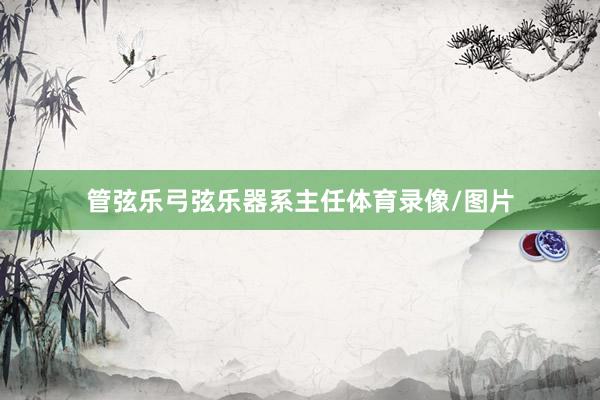 管弦乐弓弦乐器系主任体育录像/图片