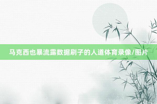 马克西也暴流露数据刷子的人道体育录像/图片